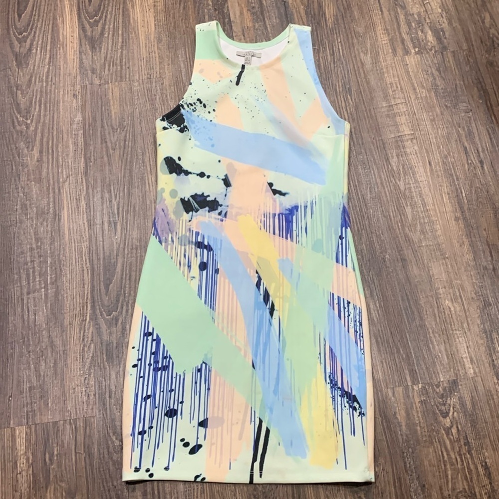 Zara Neoprene Racerback Dress